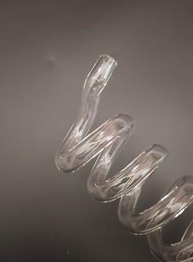 液体流动展示螺002旋漏实斗过学滤玻科学验器皿创意科道璃具