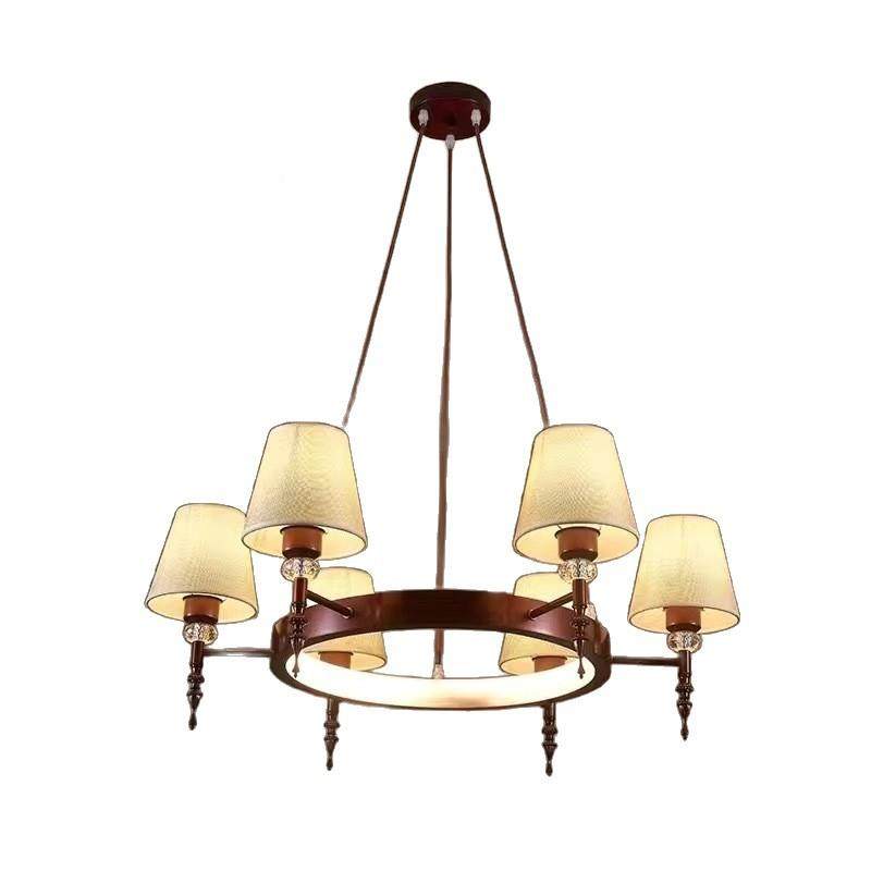 美式布艺吊灯复灯具客厅灯古布艺欧卧餐厅灯室式别541墅主灯客厅,淘宝优惠券,粉丝福利购,淘宝优惠卷
