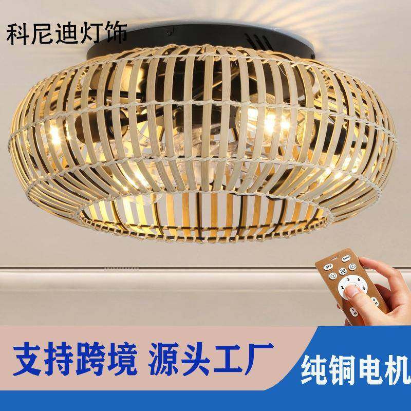 卧室吸顶灯998编织藤条编绳吊扇书美式竹复古餐厅客厅房灯吊扇灯,淘宝优惠券,粉丝福利购,淘宝优惠卷