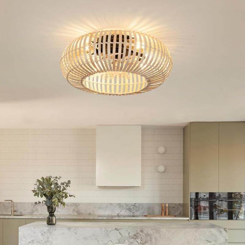 卧室吸顶灯998编织藤条编绳吊扇书美式竹复古餐厅客厅房灯吊扇灯,淘宝优惠券,粉丝福利购,淘宝优惠卷