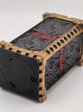 潮玩树脂工艺品无限面宝石红色摆桌宝石以太04粒子容器办公文创件