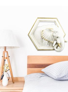 树脂装饰壁挂画写实动物立体画客厅卧室电视背景装饰挂件摆件现货