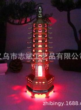 新款金属文昌塔摆件大小号九层七层十三层 9层13层文昌位玄关装饰