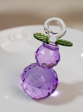 M786 现代化时尚质感家居装饰紫色葫芦桌面摆件