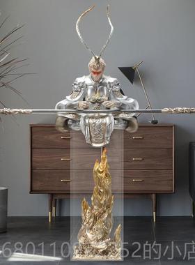 正品摆斗战胜佛落件客厅摆玄关装饰齐天大圣孙悟空办公室地设开业