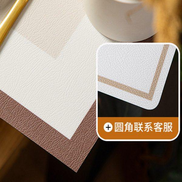 美式氛围茶几垫子桌布防水防油免洗桌面垫高级感皮革茶几垫餐桌垫,淘宝优惠券,粉丝福利购,淘宝优惠卷