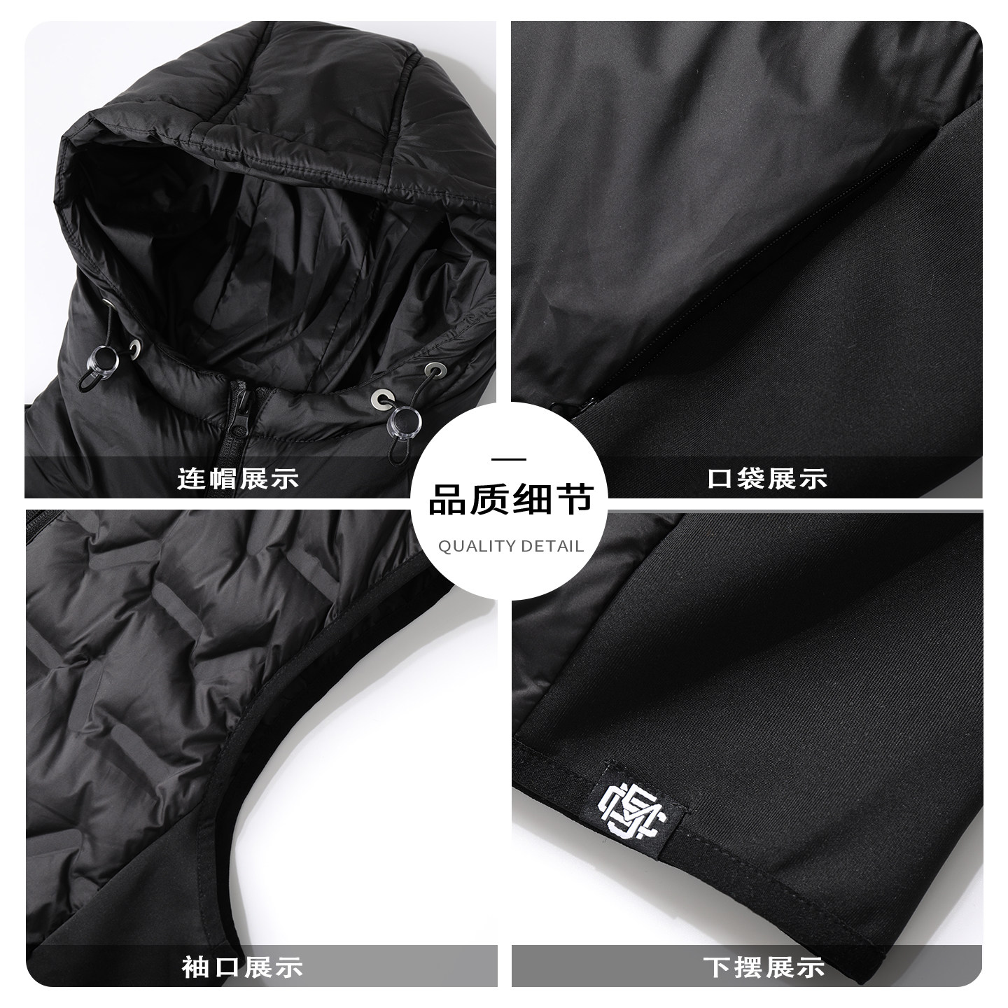 it :5cm/FIVECM排骨连帽羽绒马甲男女2026冬季白鸭绒坎肩背心外套,淘宝优惠券,粉丝福利购,淘宝优惠卷