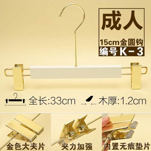 正品白色男女纯装装服店植绒防滑实木架家用韩国版木质定制LOG衣O - 图1