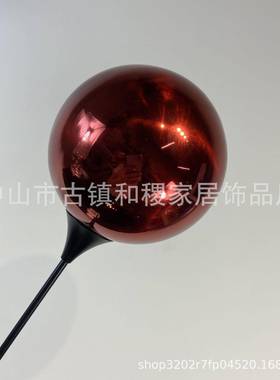 简约轻奢意红色气B0445球男孩气球提摆件板样房客厅桌面软创装摆