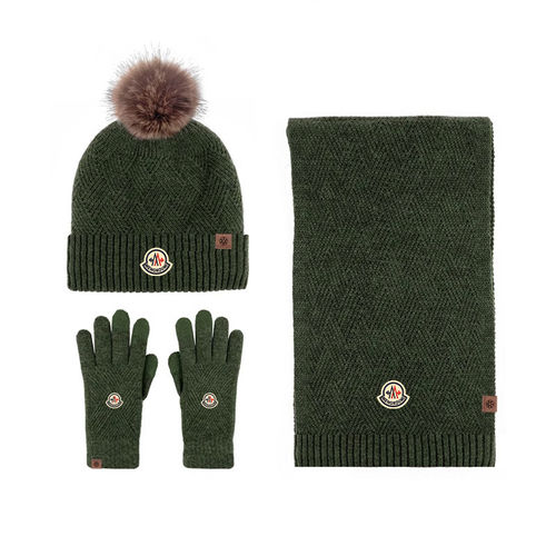 蒙口钢琴【官方直营】蒙口钢琴保暖帽子围巾手套三件套加绒针学生 - 图2