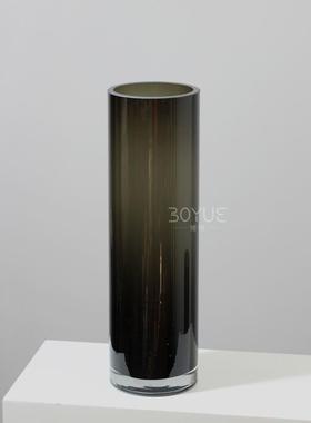 现台培代简约灰色直筒YL353-1/瓶落地玻璃花样板间客厅地玄关水鲜