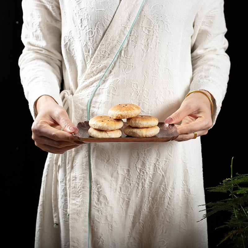 手工锤纹座古壶承干泡台复风中式茶壶底壶铜39托养壶垫茶点心铜托 - 图2