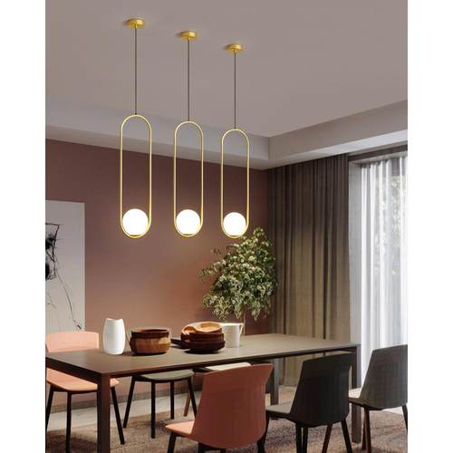 楼梯长吊灯现代轻涩北欧loft公寓复式旋转灯创意个性简约客厅吊灯 - 图2