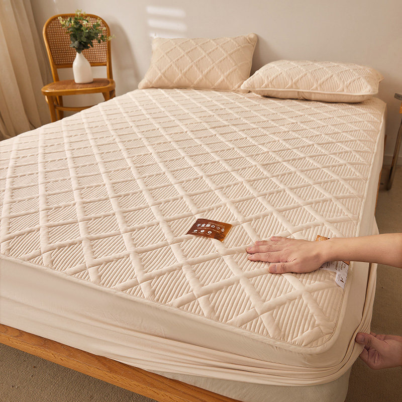 A类母婴级夹棉床笠单件加厚席梦思床垫保护套1.8防尘防滑固定床罩,淘宝优惠券,粉丝福利购,淘宝优惠卷