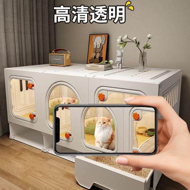 笼子猫别用墅带厕所一体家室内小型猫咪笼子768猫一室一卫一厅户,淘宝优惠券,粉丝福利购,淘宝优惠卷