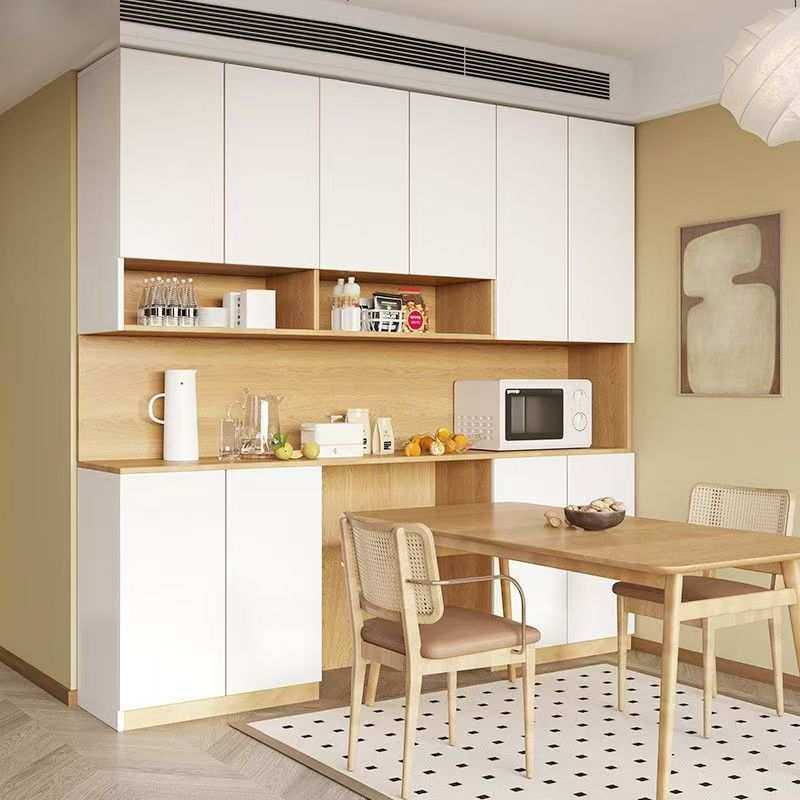 实木餐边柜一体靠墙餐厅高级感储物柜现代简约客厅酒柜饭厅高柜子,淘宝优惠券,粉丝福利购,淘宝优惠卷