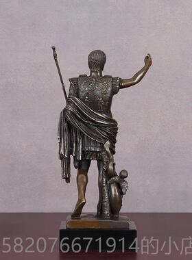 正品罗马皇帝屋大品维铜像酒雕办塑家居装饰电视柜玄关展示架公室