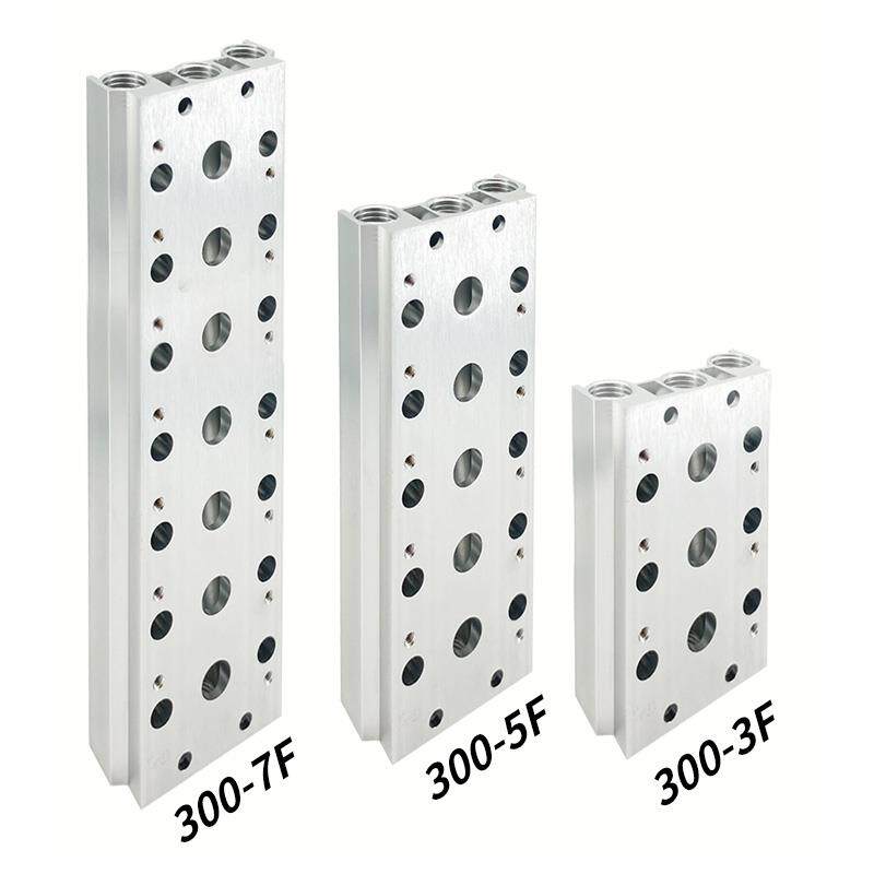 气动电磁阀底座4V310-08220V24V汇流板2F4F6F8F10F16F位控制阀组 - 图1