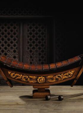 泰品国工艺品雕刻木琴乐亚风情装饰摆件厅tfgj#sd$电客视柜一帆器