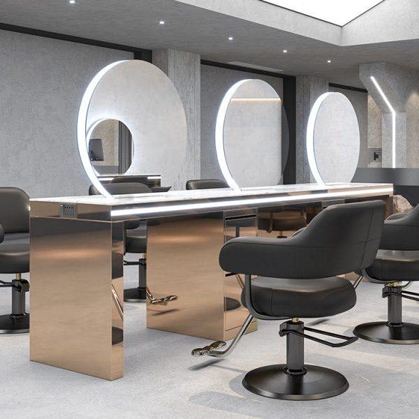 网红理发店发廊专用镜台美发店镜子台式双面镜影楼美容不锈钢化妆,淘宝优惠券,粉丝福利购,淘宝优惠卷