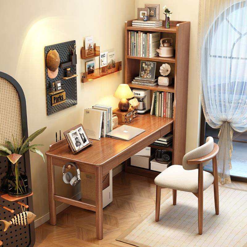 实木转角书桌电脑桌家用办公桌卧室靠窗学习桌写字台,淘宝优惠券,粉丝福利购,淘宝优惠卷