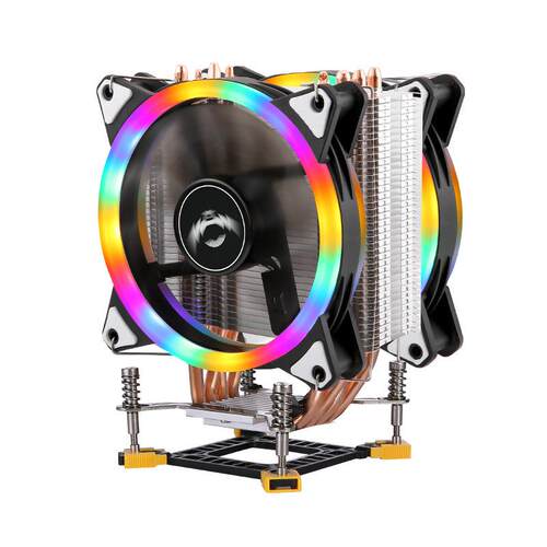 塔式风扇4铜管i7电脑cpu散热器4pin温控cpu风扇12cm静音1155/1700 - 图3