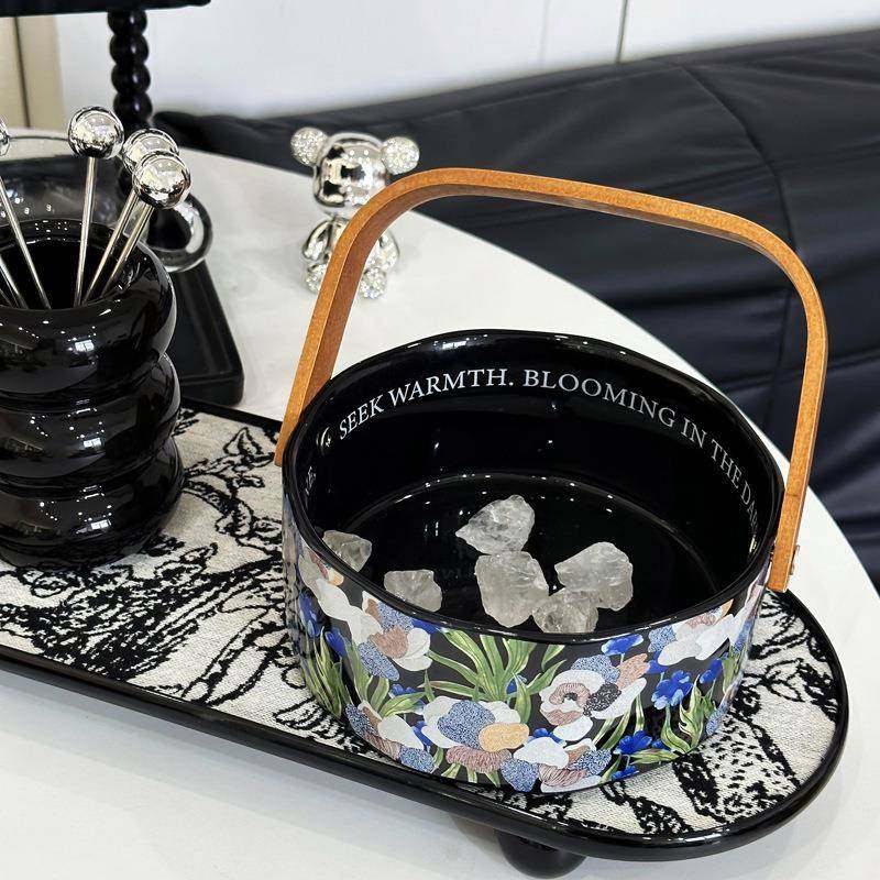 客茶几卧室陶瓷收纳桶103桌上家用面垃桶创意厅中古餐桌桌大号圾,淘宝优惠券,粉丝福利购,淘宝优惠卷