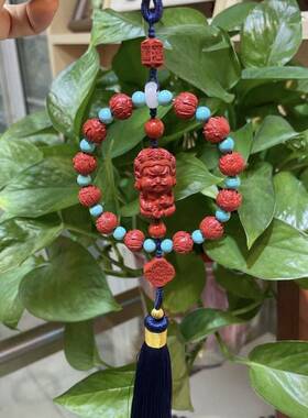 高量含朱挂砂红砂大66887黑天汽车件包挂砂车饰品大黑天财神辰车