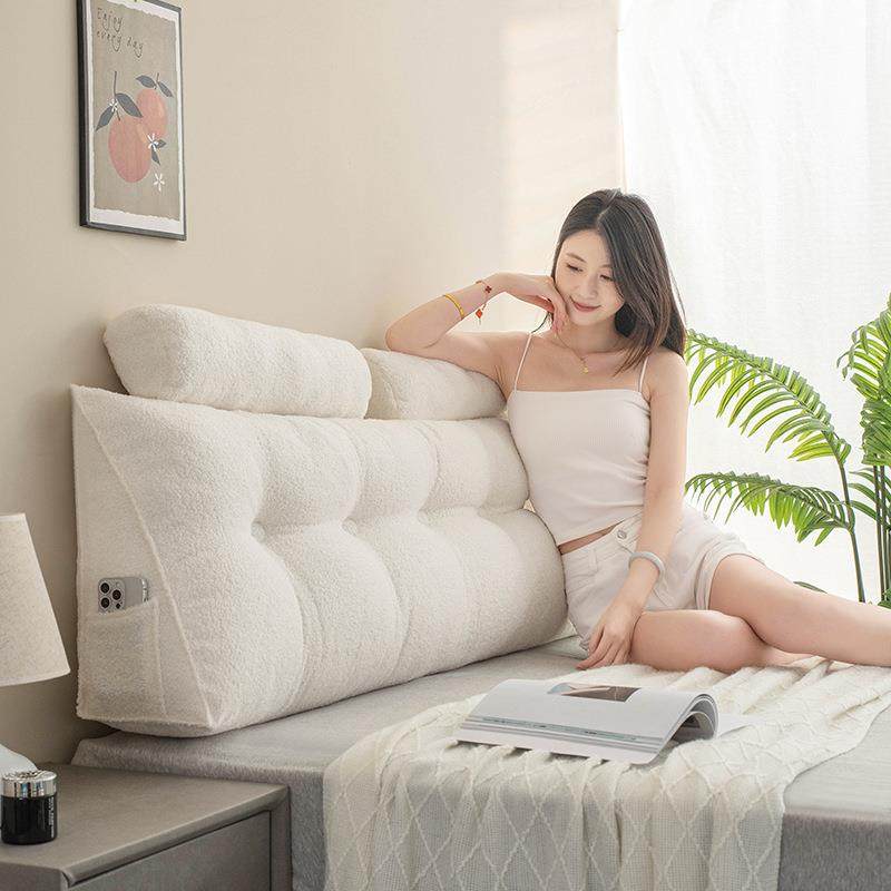 头泰迪绒三角床靠靠垫靠枕包卧软室床上防撞护腰枕榻榻米沙476693,淘宝优惠券,粉丝福利购,淘宝优惠卷