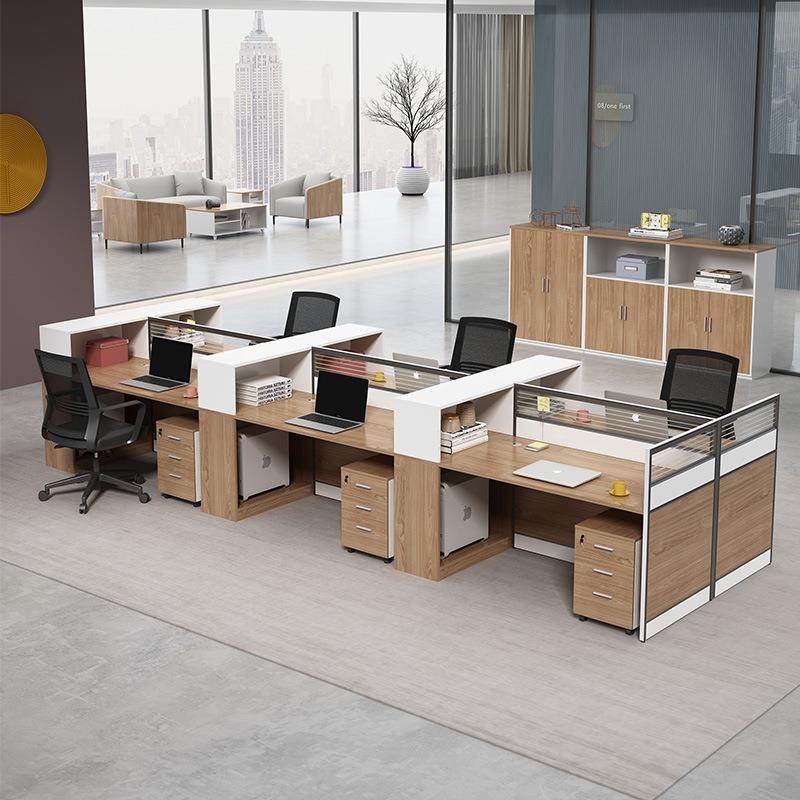 职员办公桌简约双人员工4四人位办公桌椅组合工位6卡位办公室桌子,淘宝优惠券,粉丝福利购,淘宝优惠卷
