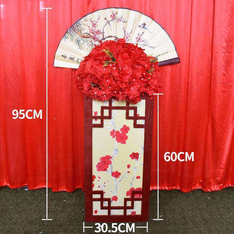 婚道具庆式路引中国风灯光方柱婚礼宾迎区舞台装饰布k001置过道摆,淘宝优惠券,粉丝福利购,淘宝优惠卷