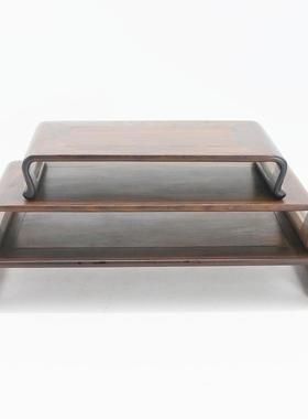 大红酸枝明式长方盆景底形座置177三工艺品紫砂壶炕托架小几件套