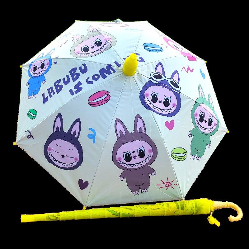 拉布布儿童雨伞可爱自动雨伞晴雨两用学生防晒夹手防紫外线遮阳伞,淘宝优惠券,粉丝福利购,淘宝优惠卷