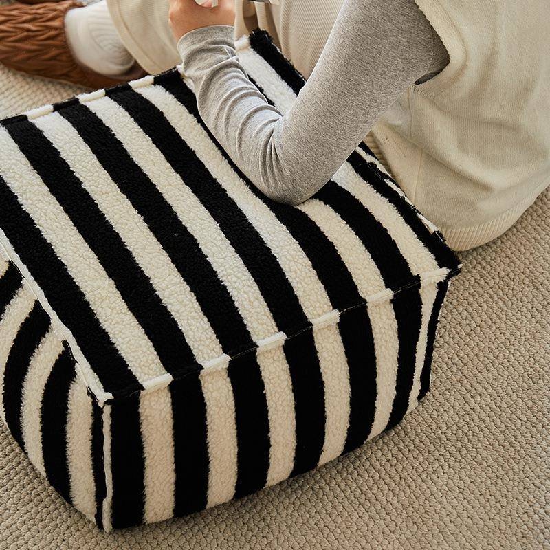 巴胺蒲多团坐垫家榻用榻米坐凳成人加LOO厚矮凳厅客沙发搭脚踩踏 - 图2