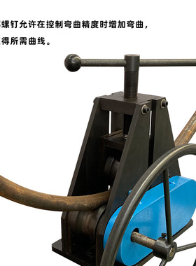 TR-50手动弯管机标配模具硬化钢顶板台式安装车轮驱动轻松操作