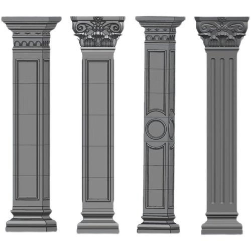 罗马柱模具欧式别墅水泥大门方形柱子外墙线条模型建筑模板 - 图3