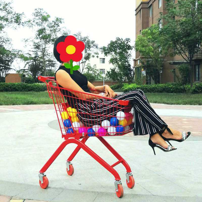 超市购物车 粉色小推车 网红拍照手推车商超便利店购物车,淘宝优惠券,粉丝福利购,淘宝优惠卷