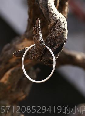 新款念999纯银古传承银手镯女实法心手环简约覆 古小众头文艺足银