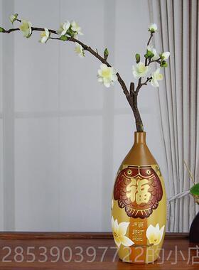 新款云南特厅色民陶瓷装饰品现代家客玄件关电视柜摆创族意花瓶摆
