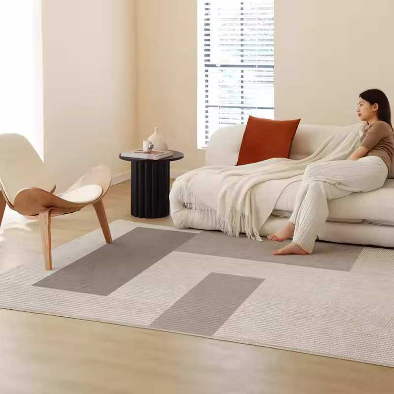 现代客厅地毯防水茶几垫子耐脏易打理简约高级感防滑卧室地垫免洗,淘宝优惠券,粉丝福利购,淘宝优惠卷