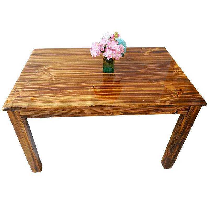 实木餐桌长方形火锅桌椅组合餐饮大排档吃饭圆桌子电磁炉一体商用,淘宝优惠券,粉丝福利购,淘宝优惠卷