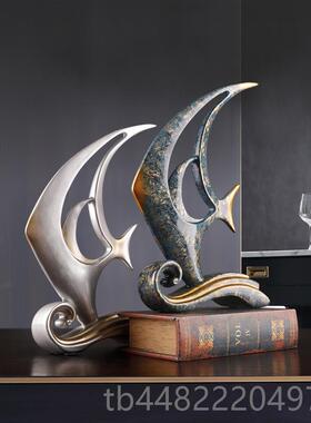 正品一帆风顺摆抽象简家约现客厅居装饰件代品酒柜办公室桌面柜子