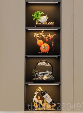 正品办山公室流端水生财假沙画摆件高新中式流客厅玄关装饰品乔迁