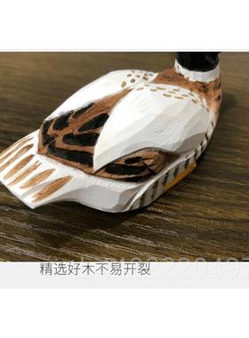 正品实手工雕木刻木鸭子摆件小装鸭子物动饰品