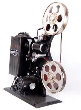 复古怀旧老式放映机模型摆件仿古酒吧咖啡厅摄影道具橱窗陈列摆设