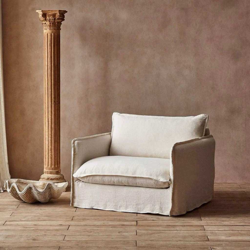 侘寂风亚麻布艺沙发日式简约小户型客厅民宿三人位直排可拆洗沙发,淘宝优惠券,粉丝福利购,淘宝优惠卷