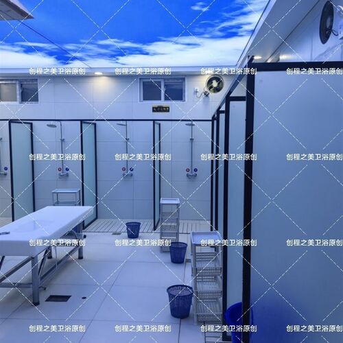 公共澡堂混水阀浴池宾馆学校酒店工程简易暗装明装淋浴花洒套装 - 图0