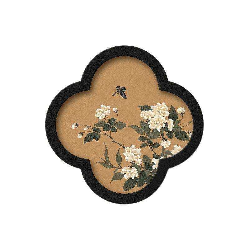 立体砂岩法式中国风中古客厅装饰画卧室床头餐厅斗柜茶室挂画玄关,淘宝优惠券,粉丝福利购,淘宝优惠卷