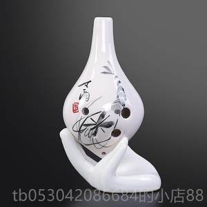 正品zero笛孔ac调六 6孔陶笛中音C调手绘初学陶乐器包邮