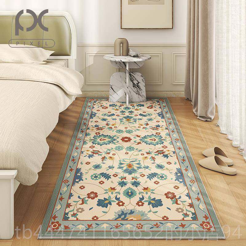 High-end carpet sleeping bedside blanket mat retro room maintenance-free bay window living room sound insulation mat thickened anti-slip